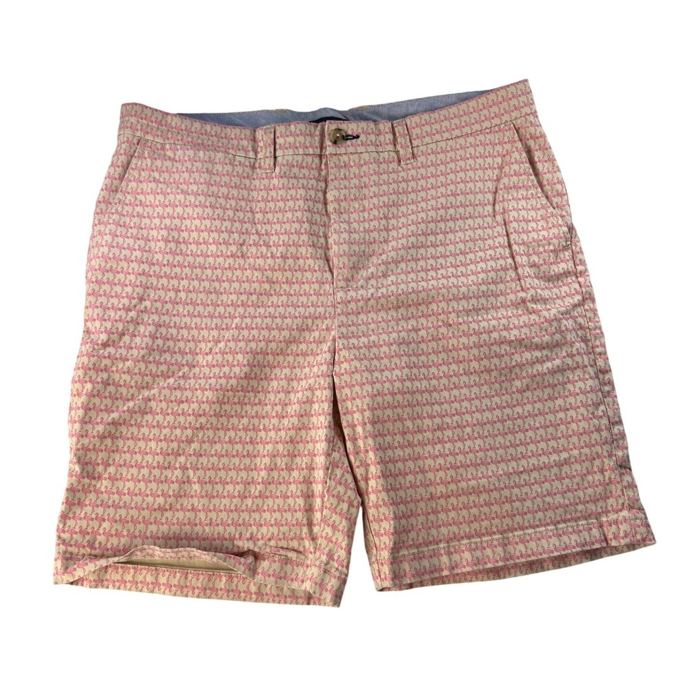Tommy Hilfiger All‎ Over Flamingo Print Chino Shorts Mens Size 36